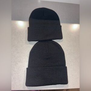 NEW WITHOUT TAGS Black Beanie Hat 100% Acrylic